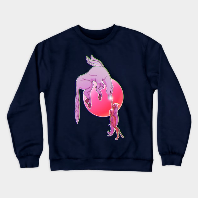 good&evil Crewneck Sweatshirt by conquart